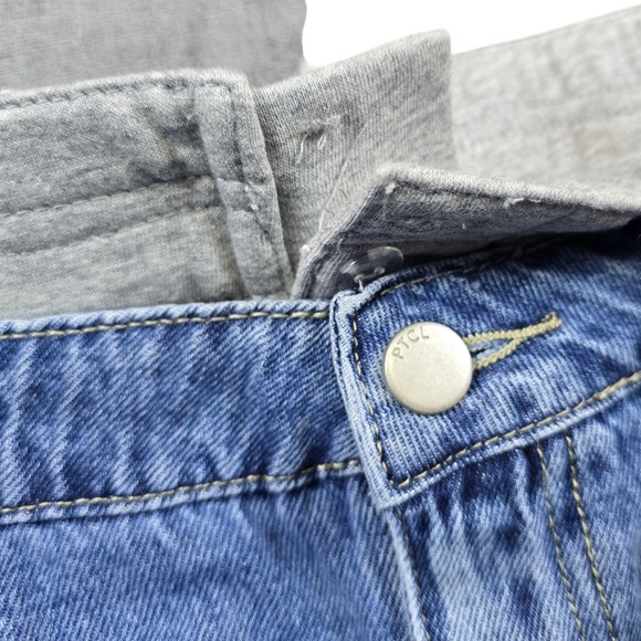 PTCL Denim Mini Skirt Women’s S Blue Elastic Waist NWT Gift Ready Y2K Style - Picture 7 of 15